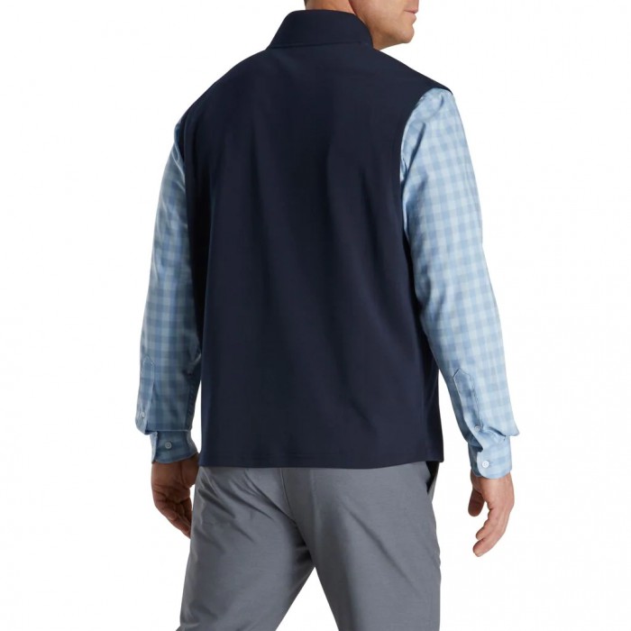 Footjoy Jersey Knit Quarter-Zip Vest Herre Marineblå | NO-54FYLX