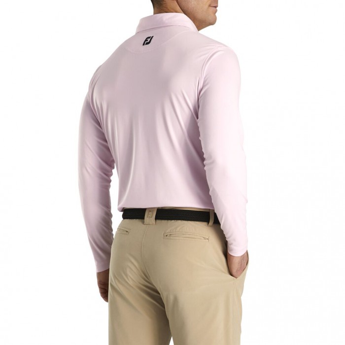 Footjoy Long Sleeve Sun Protection Shirt Skjorte Herre Rosa | NO-65GOPQ