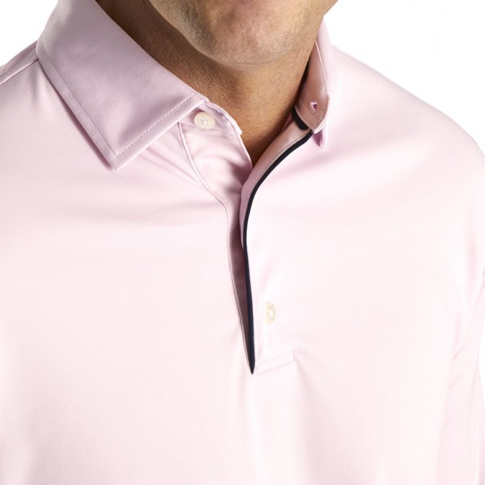 Footjoy Long Sleeve Sun Protection Shirt Skjorte Herre Rosa | NO-65GOPQ