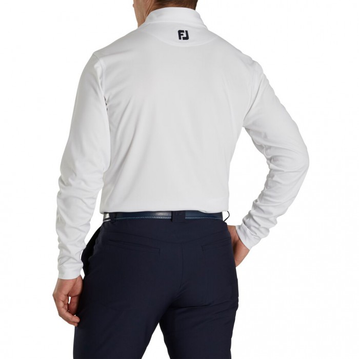 Footjoy Long Sleeve Sun Protection Shirt Skjorte Herre Hvite | NO-97HOAF