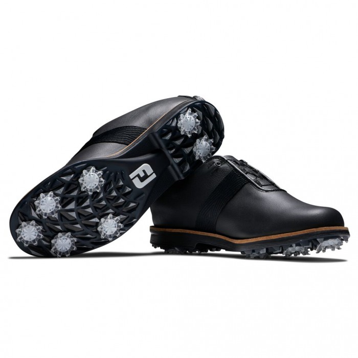 Footjoy Premiere Series BOA Spikes Golfsko Dame Svarte | NO-07KLHV