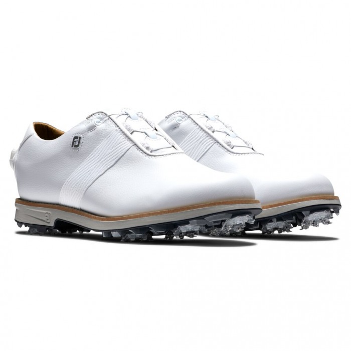 Footjoy Premiere Series BOA Spikes Golfsko Dame Hvite | NO-86PDHO