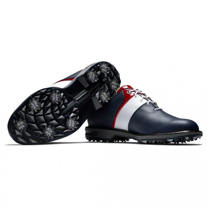 Footjoy Premiere Series - Packard Spikes Golfsko Herre Marineblå Hvite Rød | NO-53SRXM