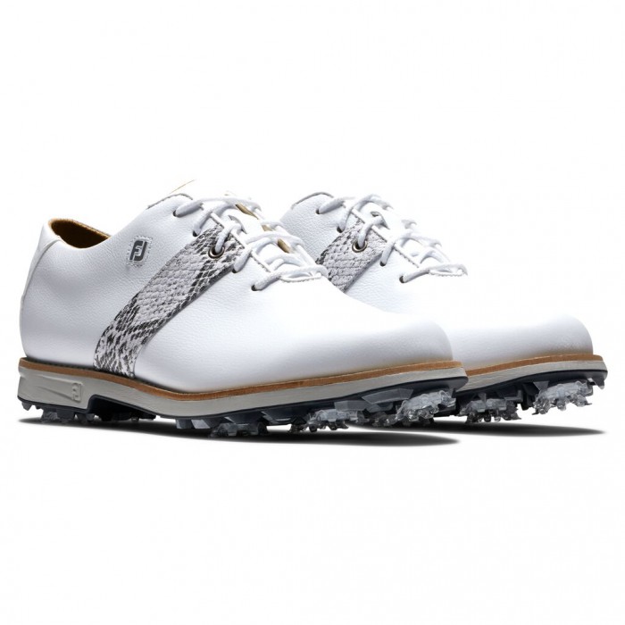 Footjoy Premiere Series Spikes Golfsko Dame Hvite | NO-69ECZO