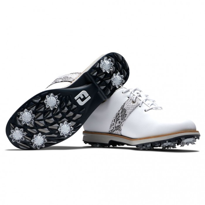 Footjoy Premiere Series Spikes Golfsko Dame Hvite | NO-69ECZO