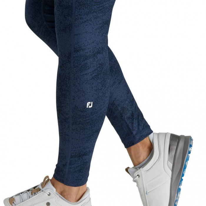 Footjoy Printed Leggings Dame Marineblå | NO-69SDPQ