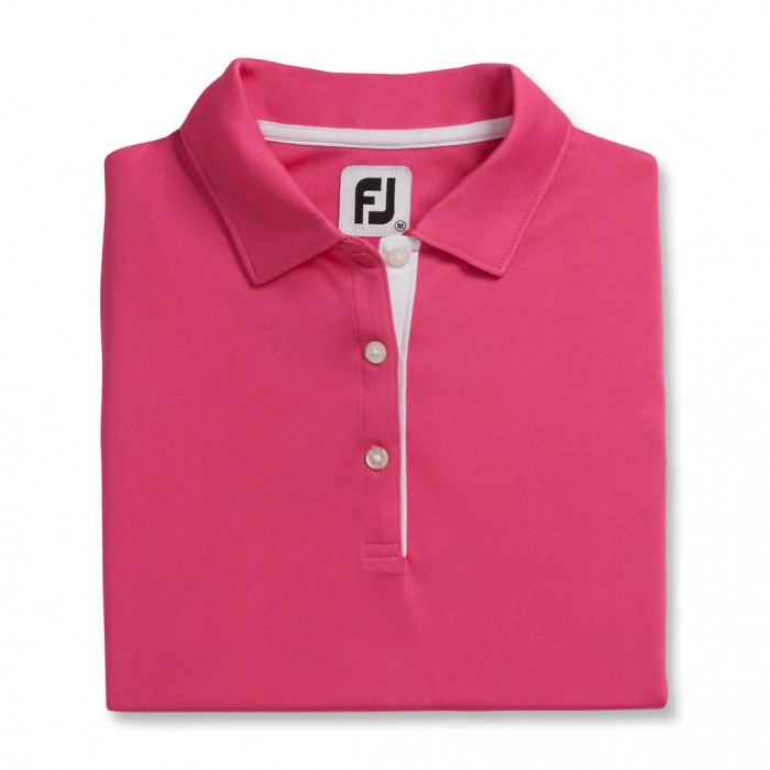 Footjoy ProDry Interlock Ermeløse Self Collar Skjorte Dame Rosa | NO-96IPWC