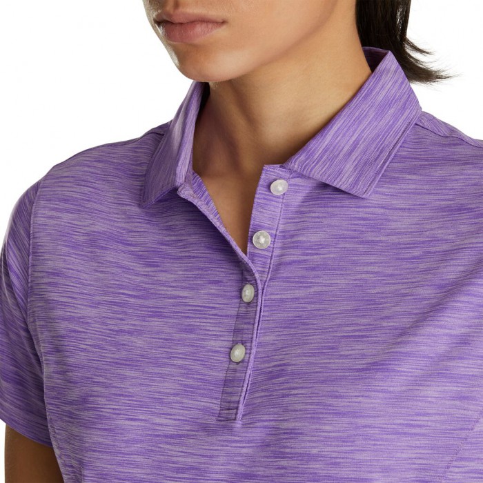 Footjoy ProDry Interlock Self Collar Skjorte Dame Space Dye Violet | NO-29XYAU