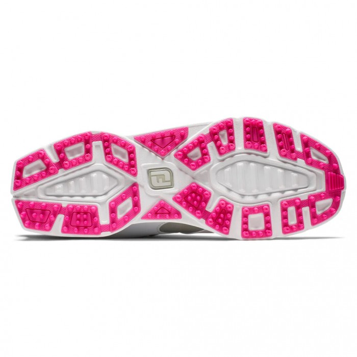 Footjoy Pro|SL BOA Spikeless Golfsko Dame Hvite Sølv Rosa | NO-94FDWS