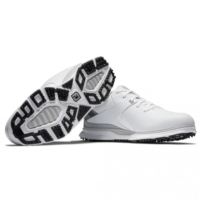 Footjoy Pro|SL Spikeless Golfsko Herre Hvite Grå | NO-30ACXY