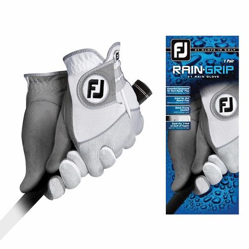 Footjoy RainGrip Golfhansker Herre White/Grey | NO-84NYFS