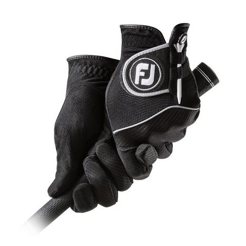 Footjoy RainGrip Pair Golfhansker Dame Svarte | NO-24UMZI