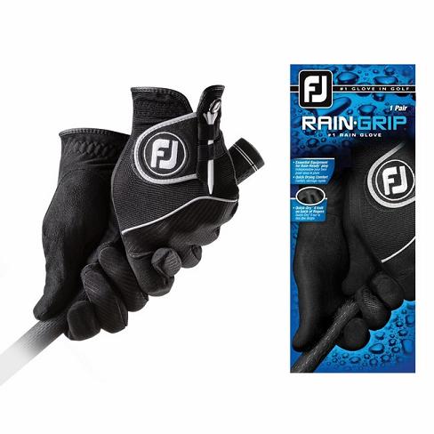 Footjoy RainGrip Pair Golfhansker Dame Svarte | NO-24UMZI