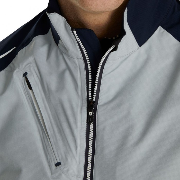 Footjoy Select LS Rain Jakke Herre Sølv Marineblå | NO-54QOXD