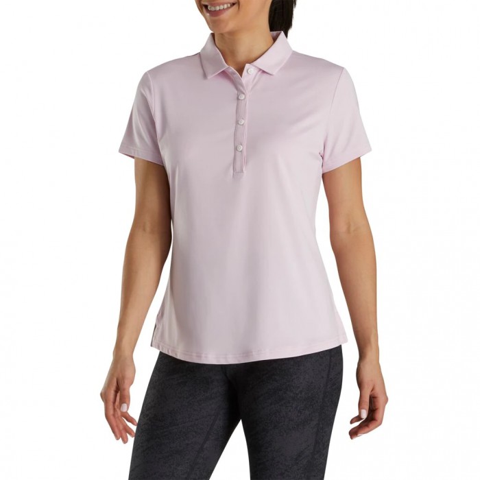 Footjoy Solid Lisle Self Collar Skjorte Dame Lyse Rosa | NO-56TOAZ