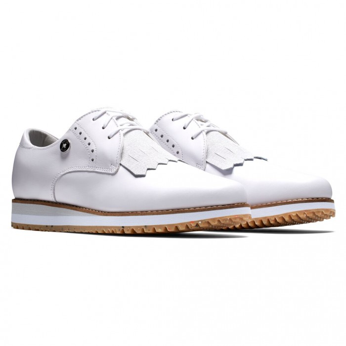 Footjoy Sports Retro - Kiltie Spikeless Golfsko Dame Hvite | NO-31HYCX