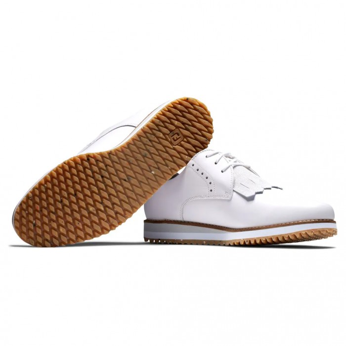 Footjoy Sports Retro - Kiltie Spikeless Golfsko Dame Hvite | NO-31HYCX