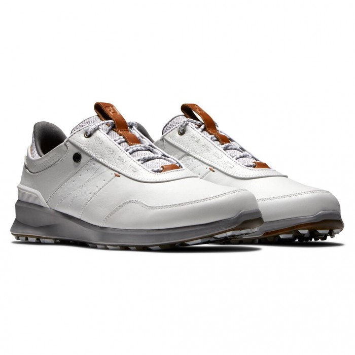 Footjoy Stratos Spikeless Golfsko Herre Off-White | NO-74QZBX