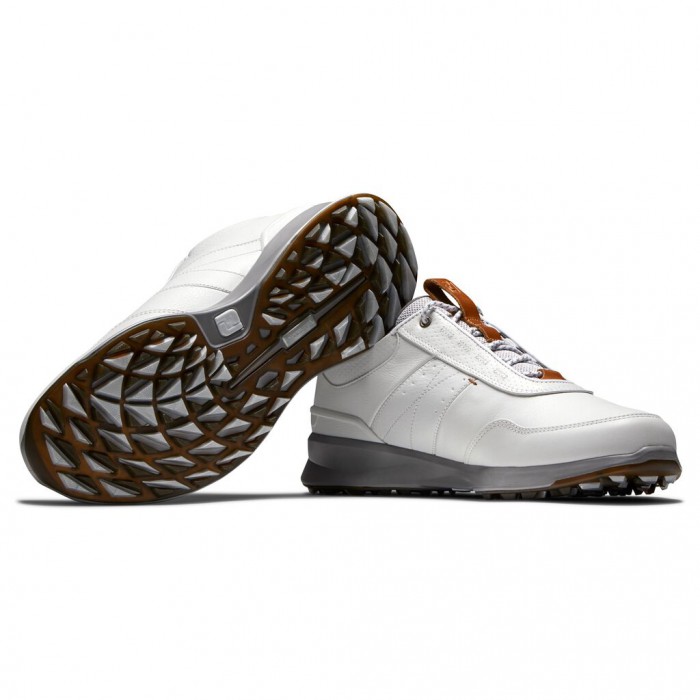 Footjoy Stratos Spikeless Golfsko Herre Off-White | NO-74QZBX