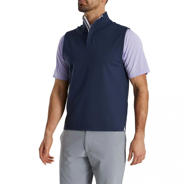 Footjoy Stretch Vest Herre Marineblå | NO-35ATGK