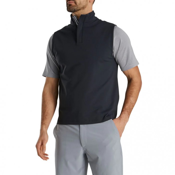 Footjoy Stretch Vest Herre Svarte | NO-06NGED