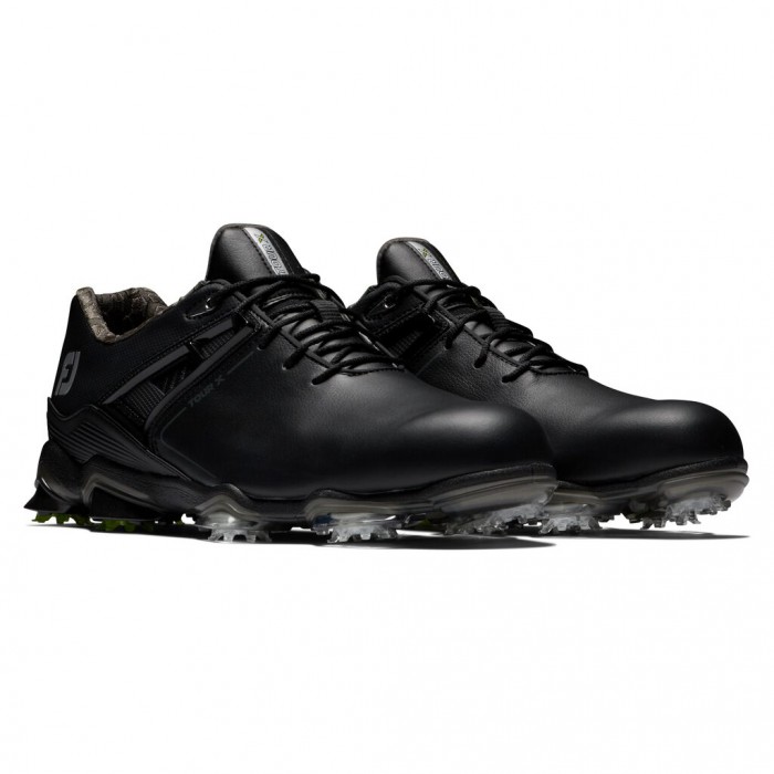 Footjoy Tour X Spikes Golfsko Herre Svarte | NO-65BJQY