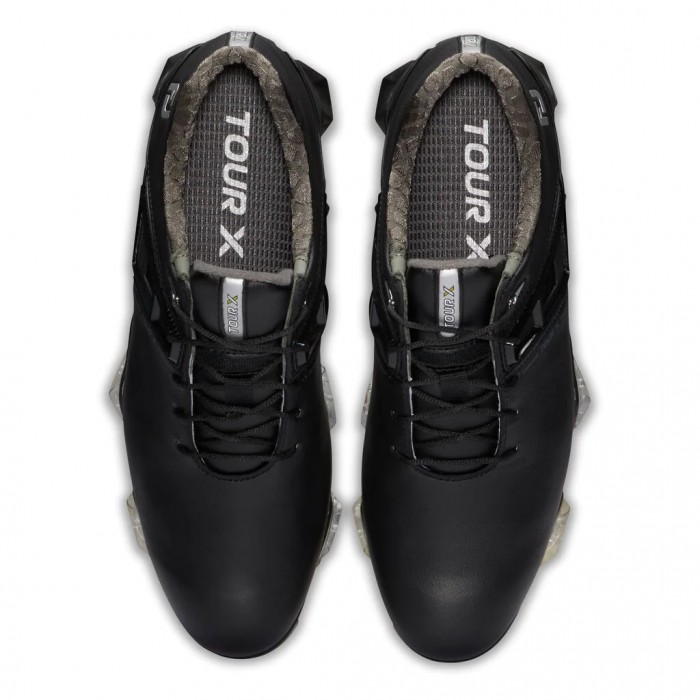 Footjoy Tour X Spikes Golfsko Herre Svarte | NO-65BJQY