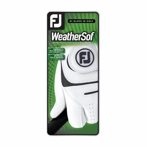 Footjoy WeatherSof Golfhansker Herre Hvite | NO-68GNPI