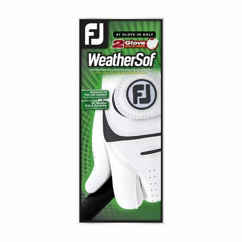 Footjoy WeatherSof Golfhansker Herre Hvite | NO-69IZBL