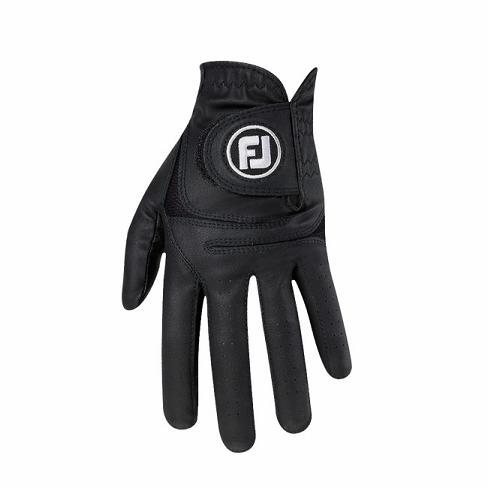 Footjoy WeatherSof Golfhansker Herre Svarte | NO-17YPOE