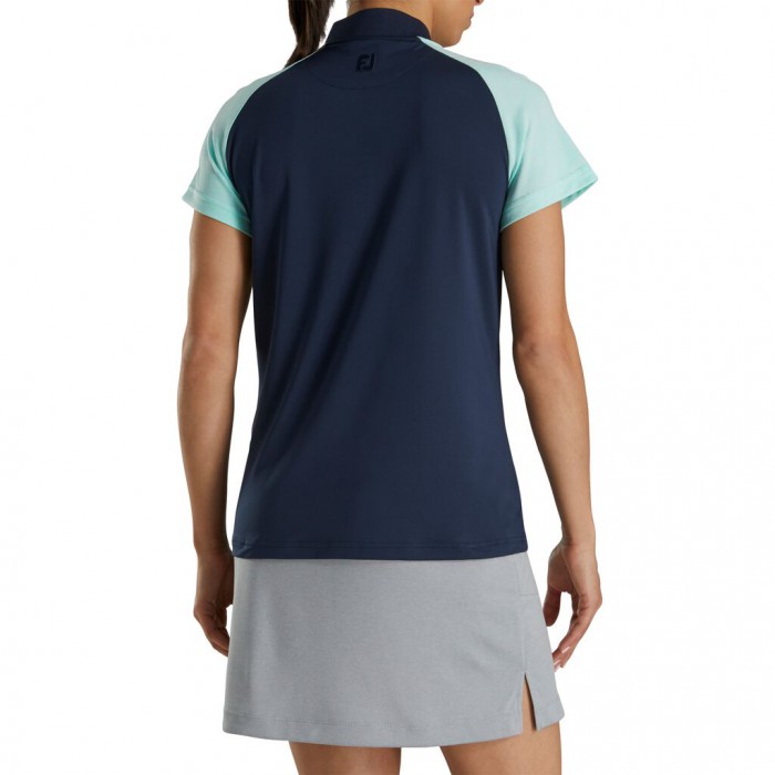 Footjoy Zip Placket Skjorte Dame Marineblå | NO-27TPND