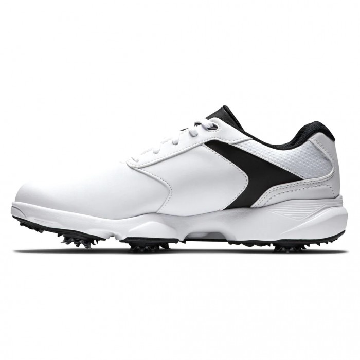 Footjoy eComfort Spikes Golfsko Herre Hvite Svarte | NO-04NPVD